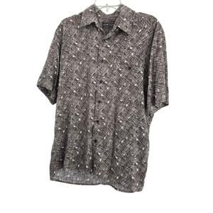 David Taylor Patterned‎ Short Sleeve ButtonUp Casual Shirt